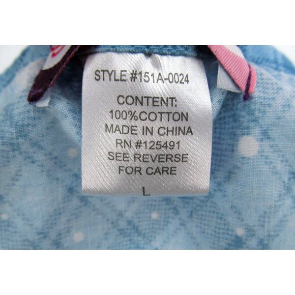 Vtg Scrub Works Scrub Top Womens Large Christmas Faux Wrap Pocket Nurse Snowman - Picture 4 of 10